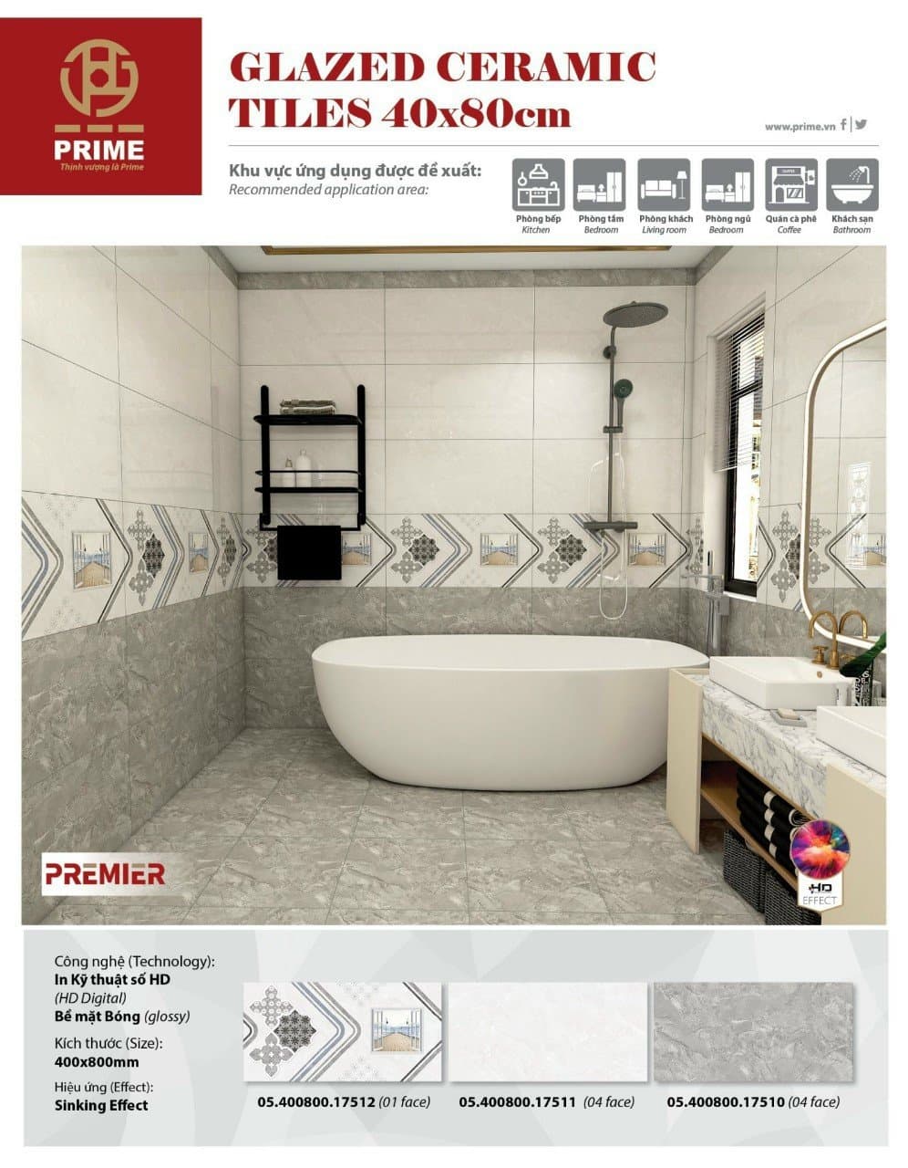 Gạch PRIME 17512 – 30x60cm