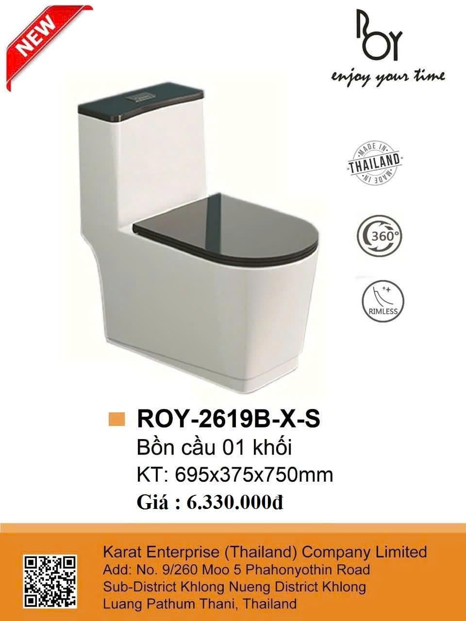 Bồn Cầu Roy Thái Lan – Mẫu 3